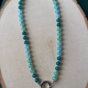Elegant Green Beaded Necklace
